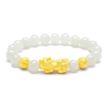 Blooming Petals White Jade Bodhi Bracelets Unisex