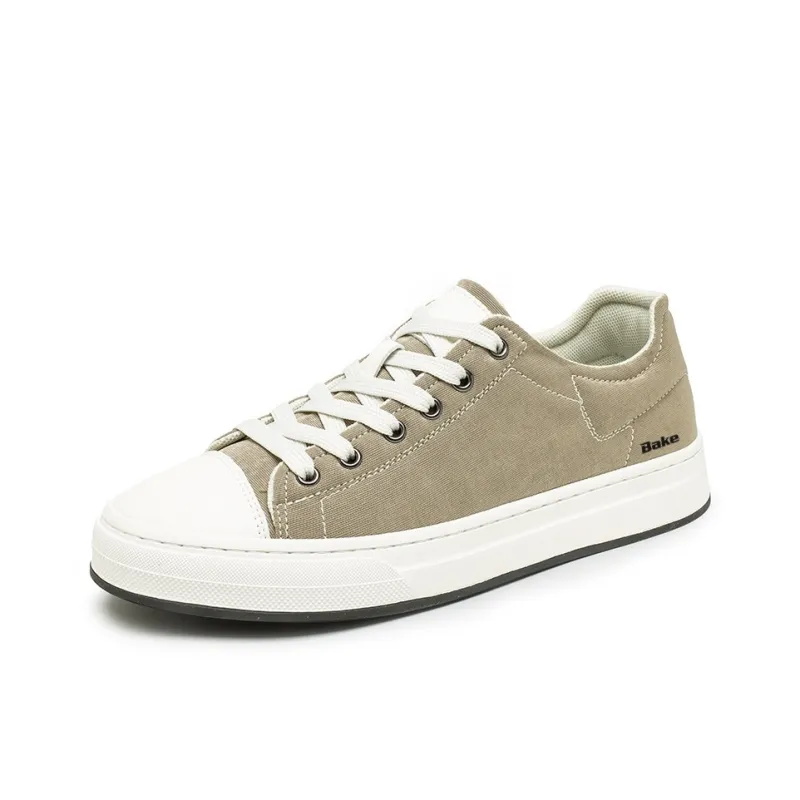 BAKE Breathable Lightweight Cushioning Low Top Canvas Shoes Men's-0