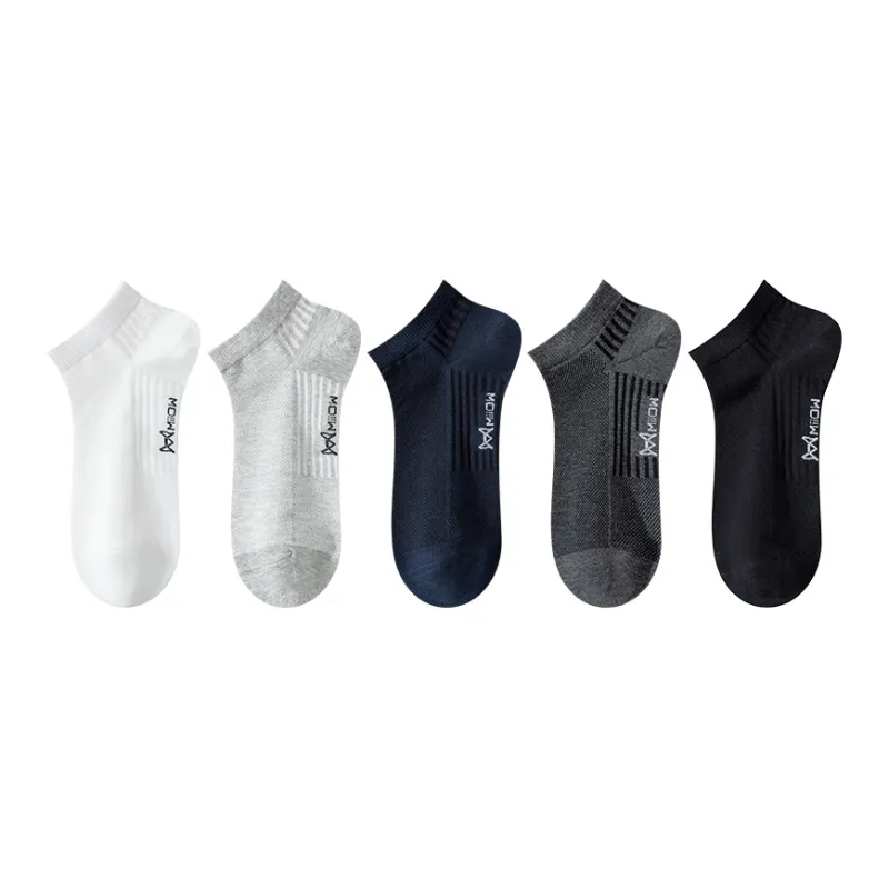 MIIOW No Show Socks Men's 5 Pack-0