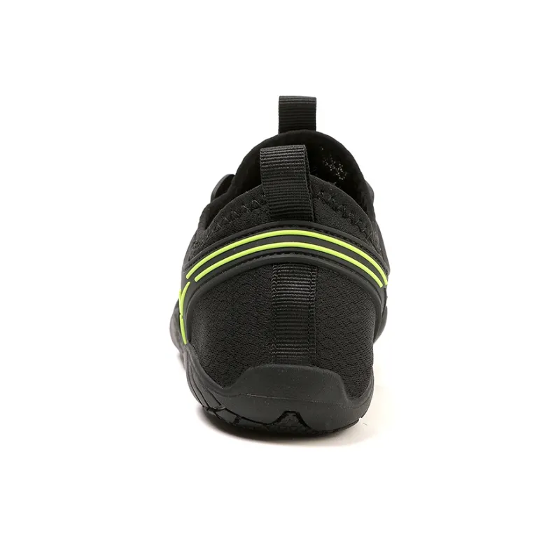 Binary Slip Resistant Quick Dry Lightweight Low Top Outdoor Shoes Unisex Black-3