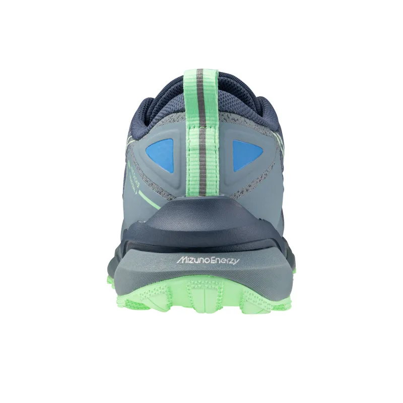 Mizuno Wave Daichi 9 Non slip Lightweight Low Top Trail Running Shoes Men's Gray Green-1