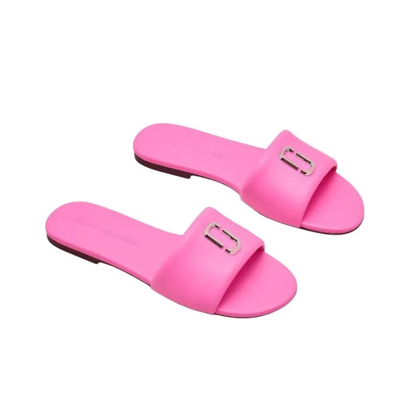 MARC JACOBS Snapshot Slide Slippers Women's Pink-2