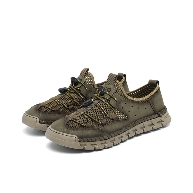 LINGPAO Abrasion Resistant Breathable Slip Resistant Low Top Casual Shoes Men's-9