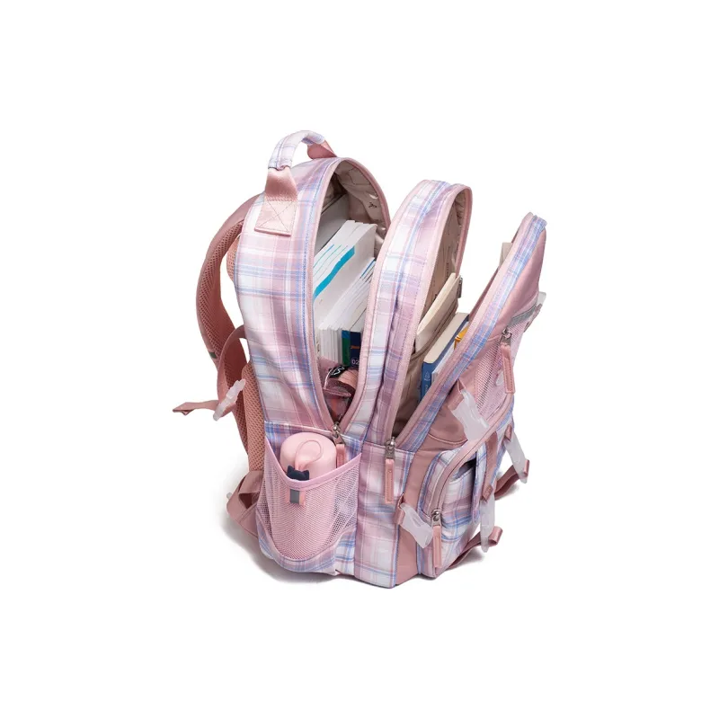 NOT ME Nylon With Polyester Backpack Trumpets Women's Girlish Heartfelt Pink/Starry Gray-3