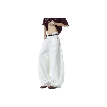 TELENT Jeans Unisex White