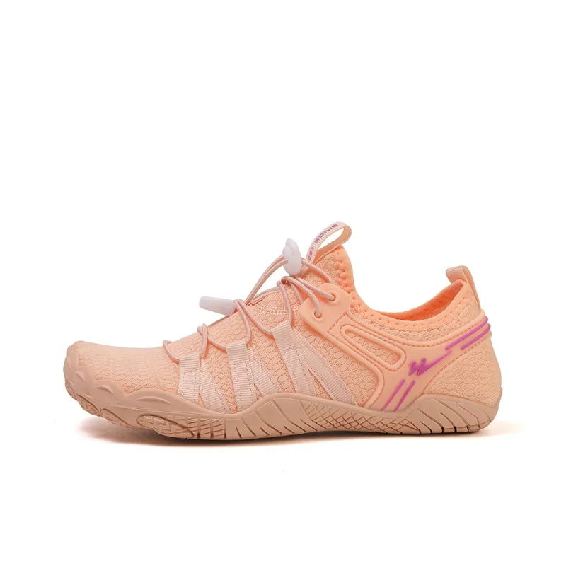 Binary Slip Resistant Quick Dry Lightweight Low Top Casual Shoes Women's Pink-0