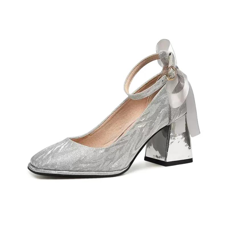 CVOJOO Chunky Heel High Heels Women's-1