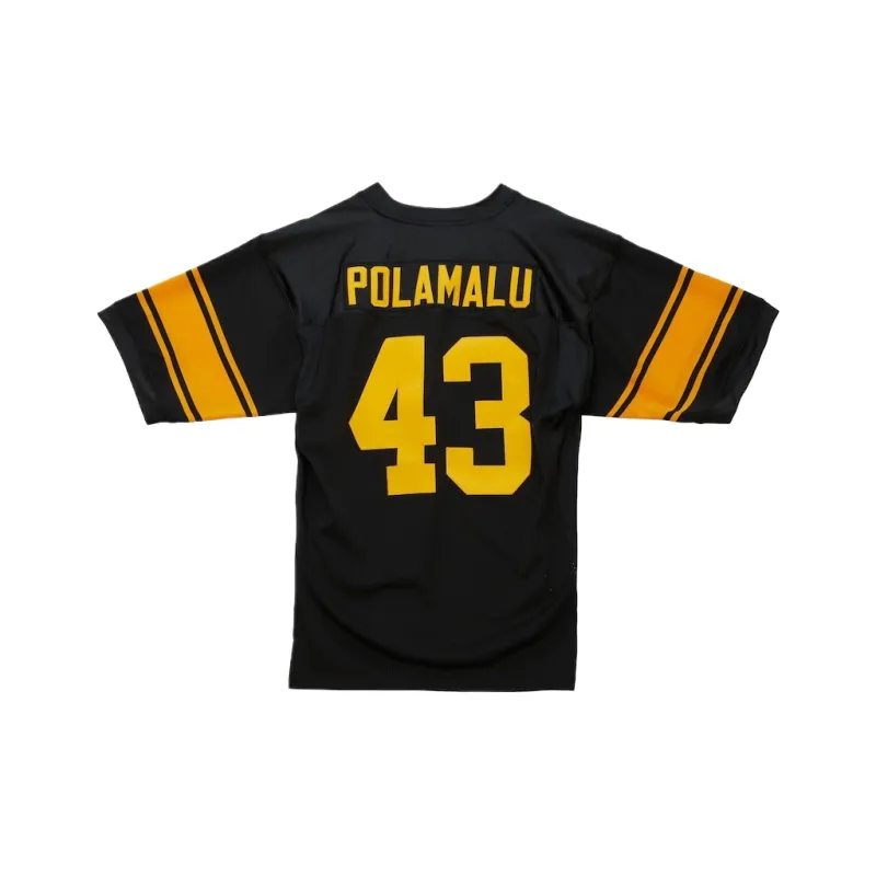 Mitchell Ness 2008 Troy Polamalu Pittsburgh Steelers Authentic Player Jersey-1