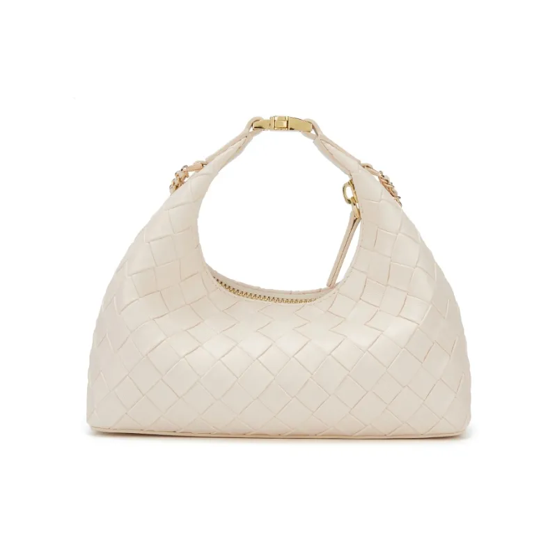 ELLE Synthetic Leather Shoulder Bag, Crossbody Bag, Handbag Women's Black/White/Light Yellow/Pink-7