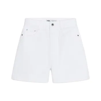 ZARA Denim Shorts Women's White