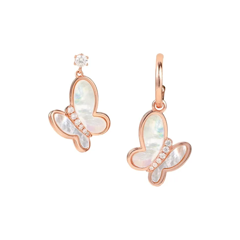 AKOYA S925 Silver Earrings Women's-0