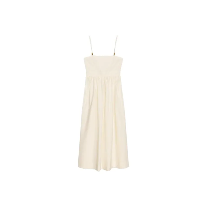 ZARA Slip Dresses Women's White-0