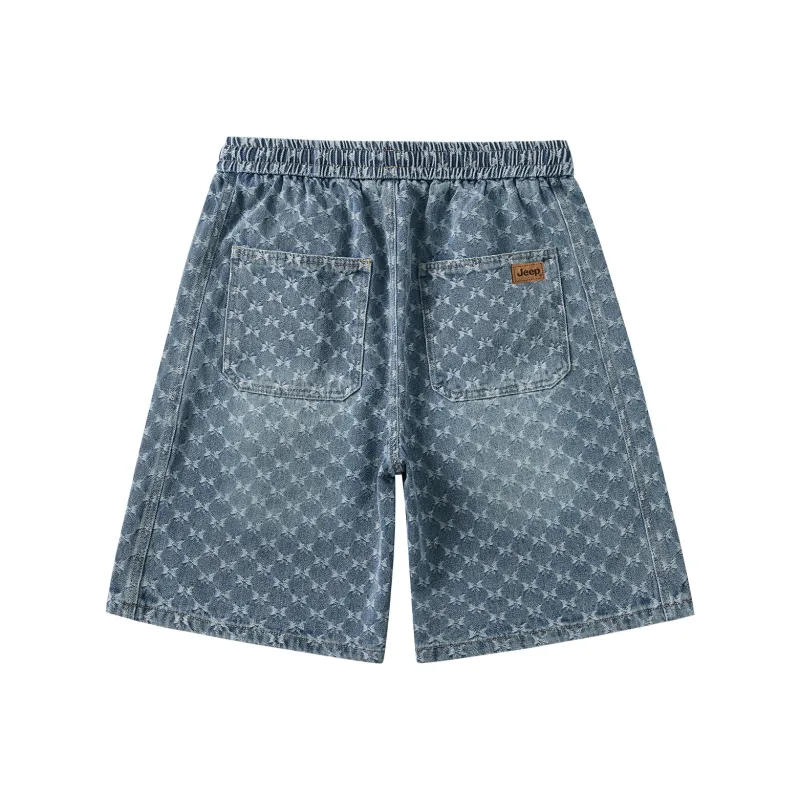 Jeep Denim Shorts Unisex Nostalgic Blue-1