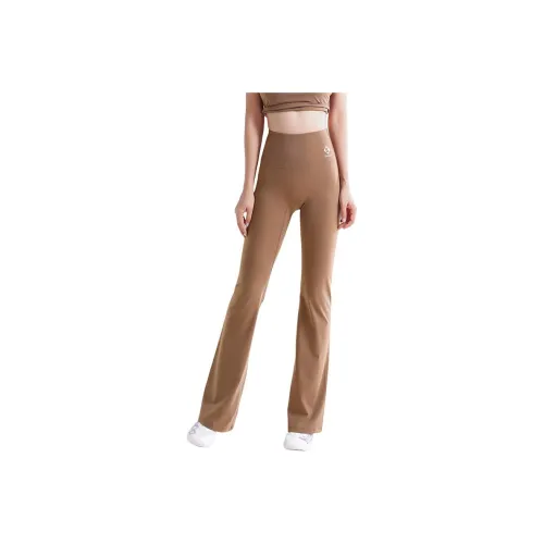 KUMPOO Knitted Sweatpants Women's Caramel