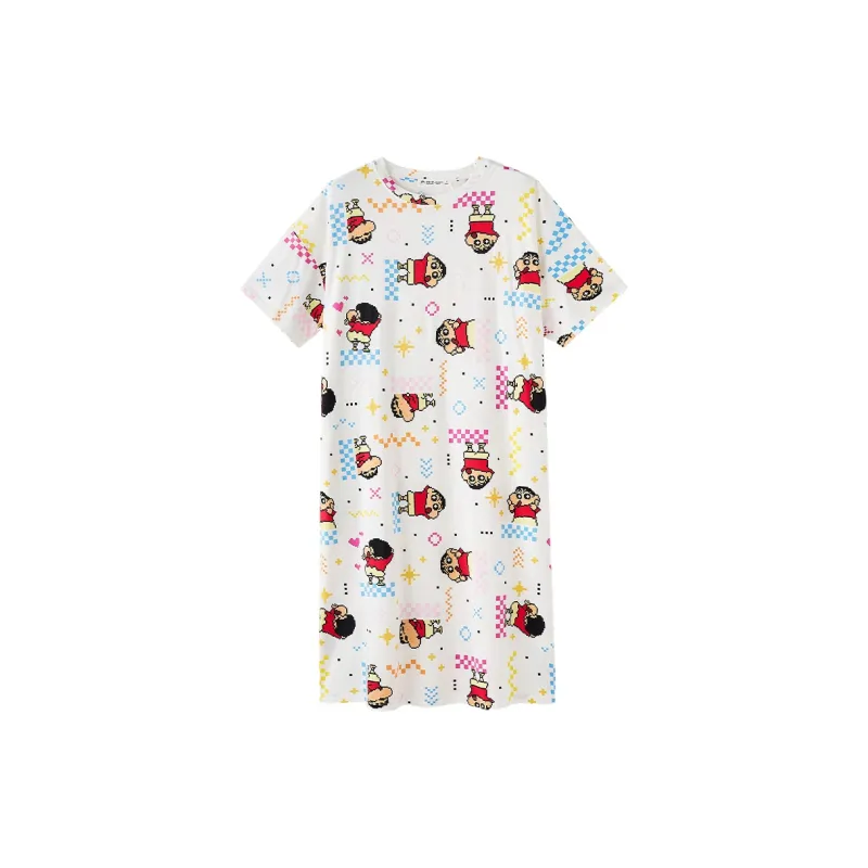 QINZUIMAO x SHINCHAN Nightgown Women's-0