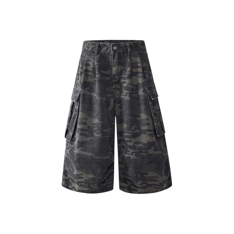ZAZN Denim Shorts Women's Camouflage-0