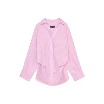 ZARA Shirts Women's Pink/White