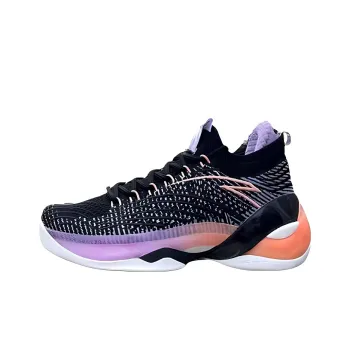 TANGPUSEN x Anta KT7 Anti Slip Wear Resistant Low Top Basketball Shoes Men's Black Purple
