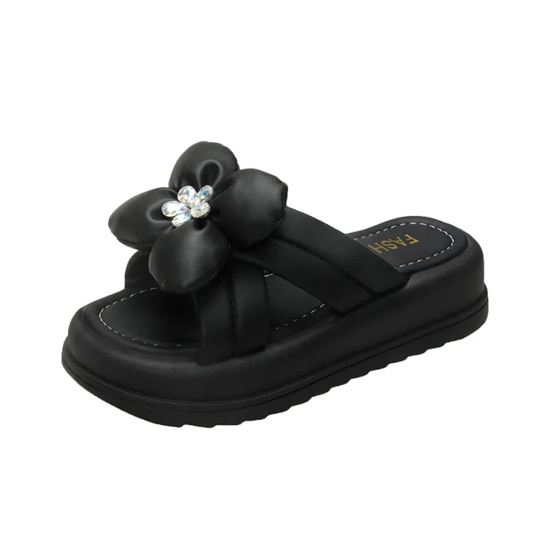 Puppytown Rubber Sole Abrasion Resistant Slip Resistant Slide Slippers Women's-5