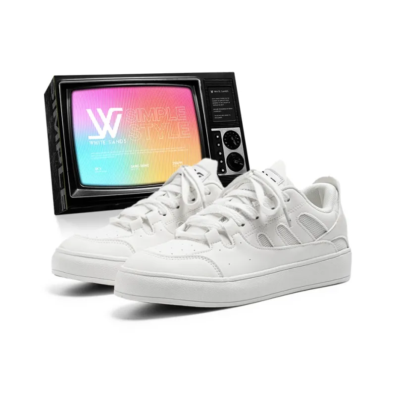 White Sands Slip Resistant, Abrasion Resistant, Breathable Low Top Skateboard Shoes Men's-25