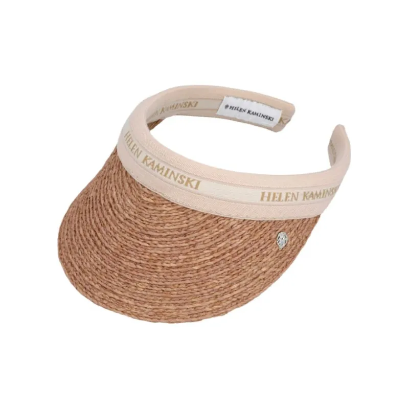 HELEN KAMINSKI Rayon, Cotton, Raffia, Polyester, Nylon, Elastane Sun Protection Hats Women's Brown-3