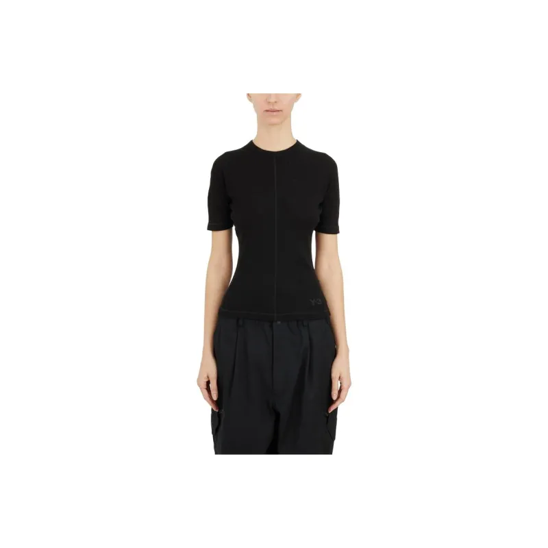 Y 3 T Shirts Unisex Black-0