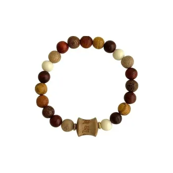 QIONGRUIGE QR Sandalwood Bracelets Unisex