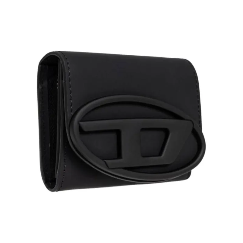 DIESEL Cow Leather Wallet Men's Black-1