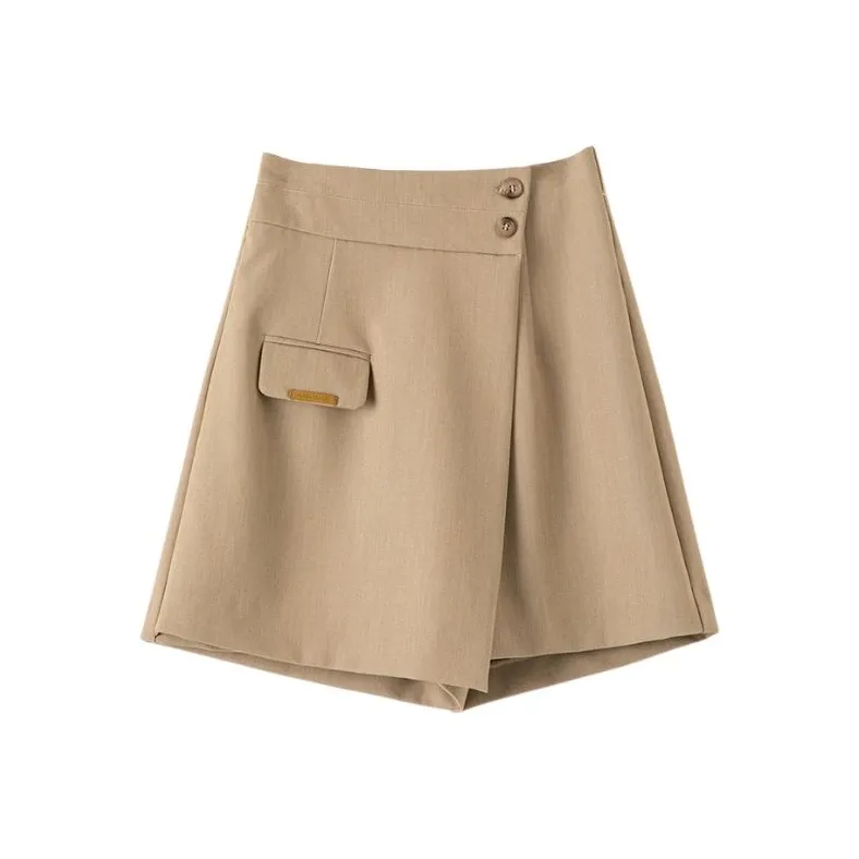 Late White Casual Shorts Women's-0