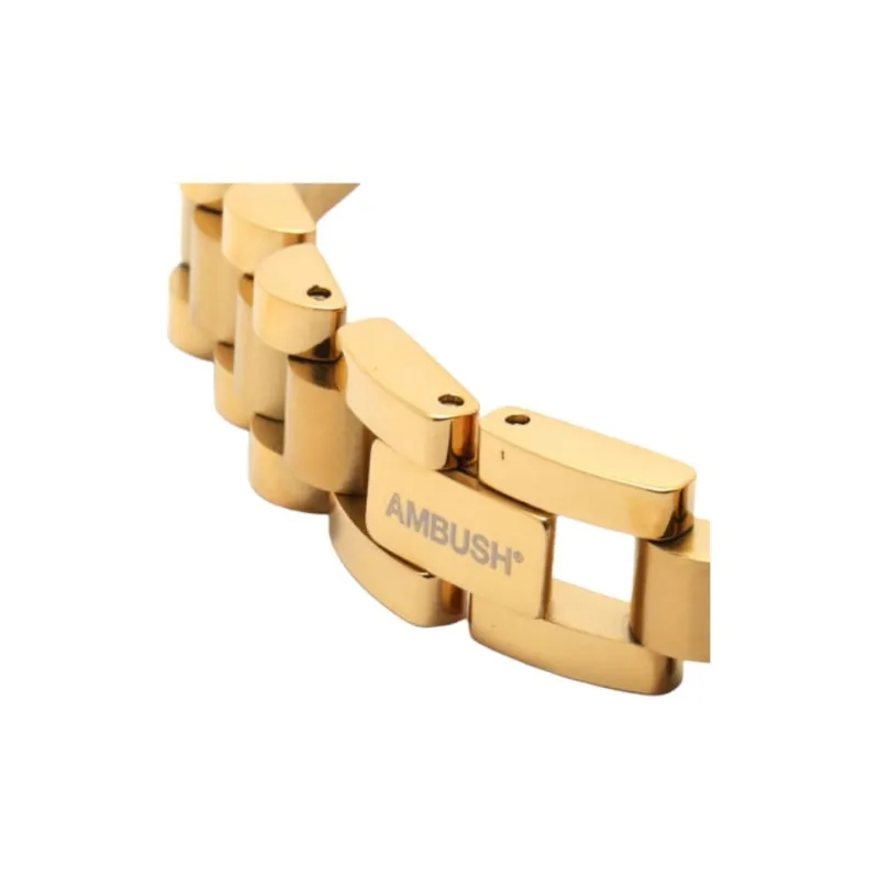 AMBUSH Stainless Steel Bracelets Unisex Gold-2