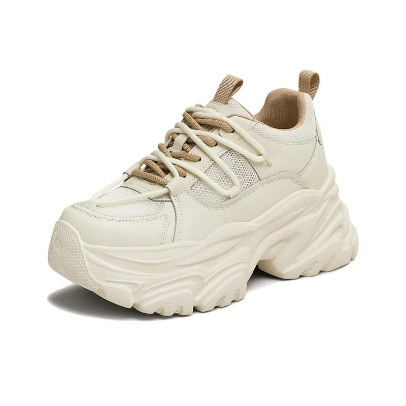 TATA Breathable Height Increase Low Top Chunky Sneakers Women's-1