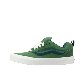 Vans Knu Skool Anti Slip Wear Resistant Low Top Skateboard Shoes Unisex Green