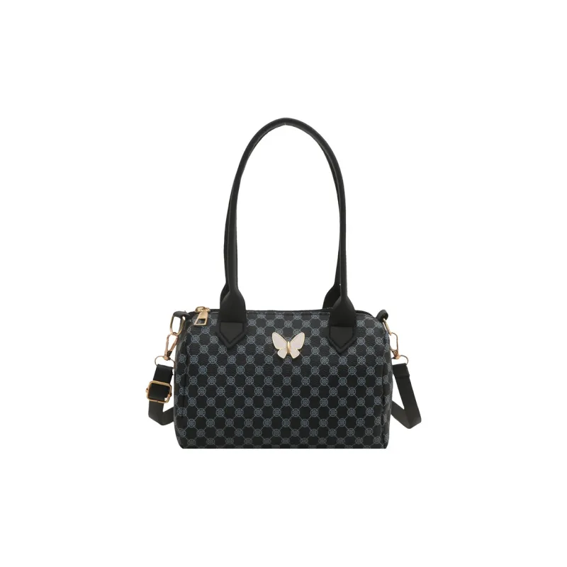 TOUTSEUL YOLO PU Boston Bag Handbag Women's White/Pink/Black/Brown-6