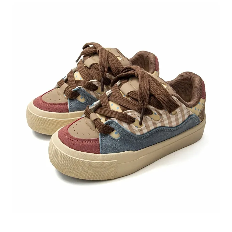 BLUBLONC Anti Slip Wear Resistant Low Top Skateboard Shoes Women's-10