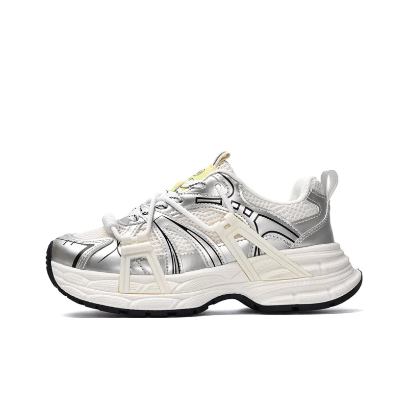 VICTORIA&VERA Slip Resistant, Abrasion Resistant, Breathable, Lightweight Low Top Chunky Sneakers Women's-10