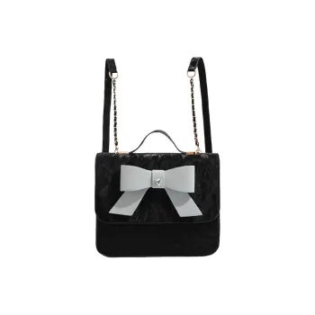Juju Jimmy Artificial Leather Backpack Women's Black