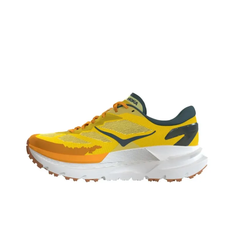 HOKA ONE ONE Anti Slip Wear Resistant Low Top Running Shoes Unisex Yellow-1