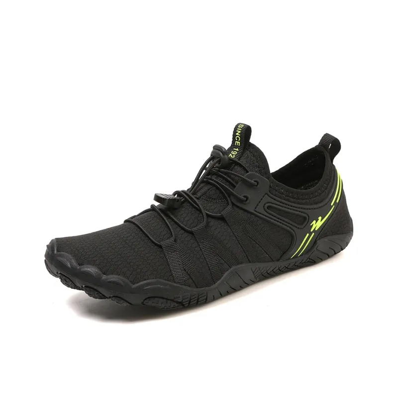 Binary Slip Resistant Quick Dry Lightweight Low Top Outdoor Shoes Unisex Black-2