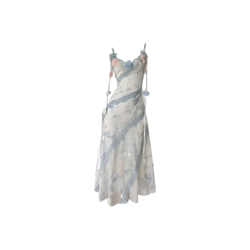 PUREIDOL Slip Dresses Women's Camisole Dress-0