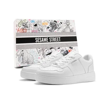 SESAME STREET Height Increasing Abrasion Resistant Lightweight Slip Resistant Low Top Skateboard Shoes Unisex