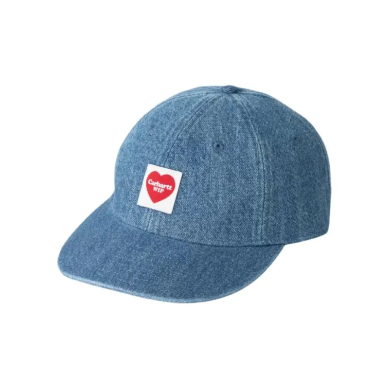 Carhartt WIP Leather Baseball Caps Unisex Blue-0