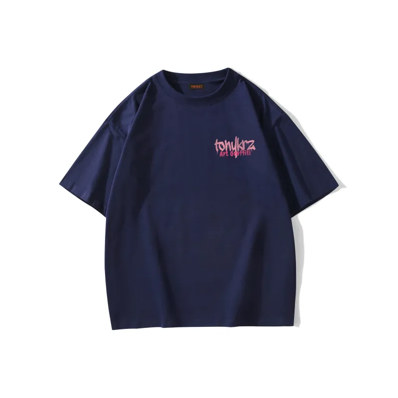 TONYKRZ T Shirts Unisex Navy Blue-1