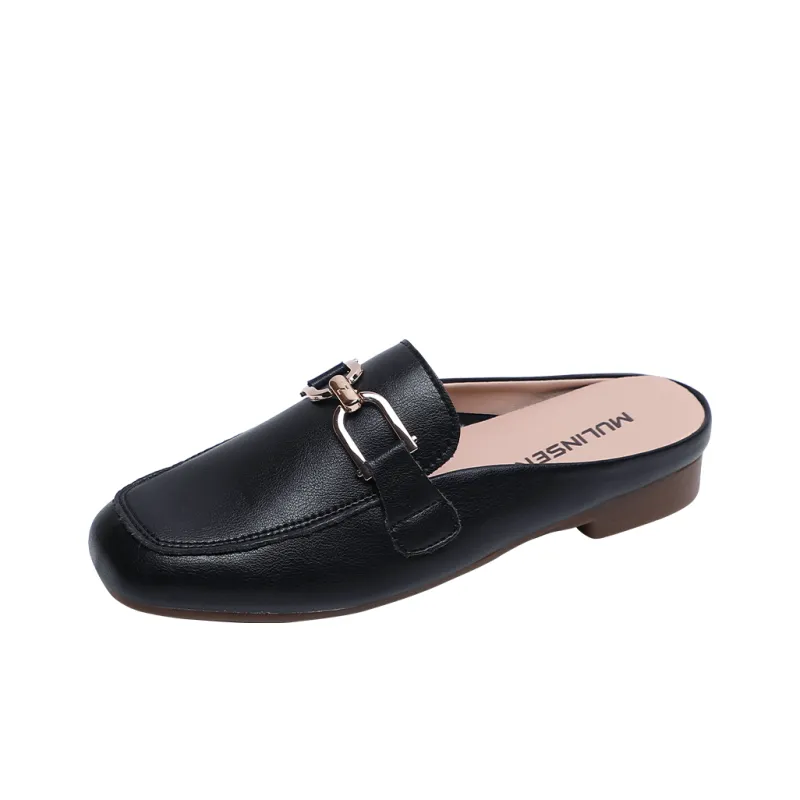Mulinsen Stitching Metal Abrasion Resistant Closed Toe Slippers Women's-6