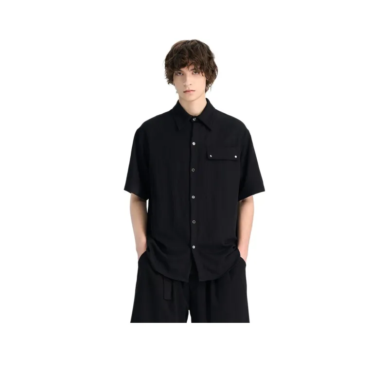 WILD LEADER Shirts Men Mysterious Black[CW51585A51]-0