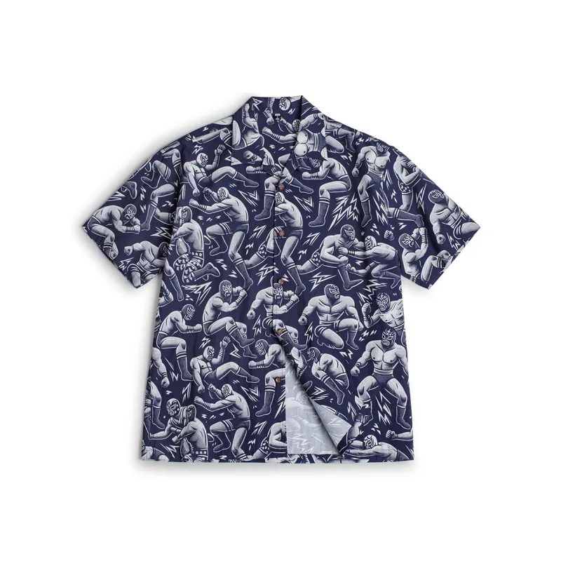 MADEN Shirts Men Navy Blue-0