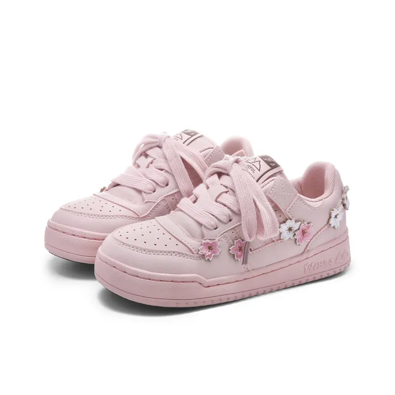The New Age Family Low Top Skateboard Shoes Women's Pink-1