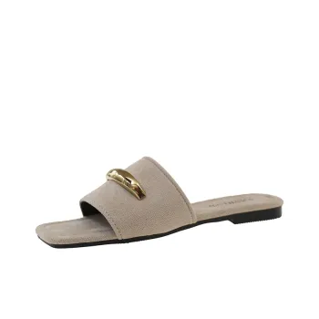 Puppytown Rubber Sole Metal Slip Resistant Abrasion Resistant Slide Slippers Women's