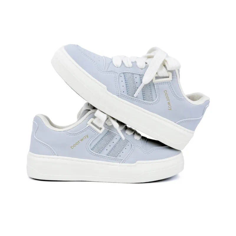 DEERWAY Wear resistant, Lightweight, Breathable, And Non slip. Low Top Casual Shoes Women's Haze Blue-3