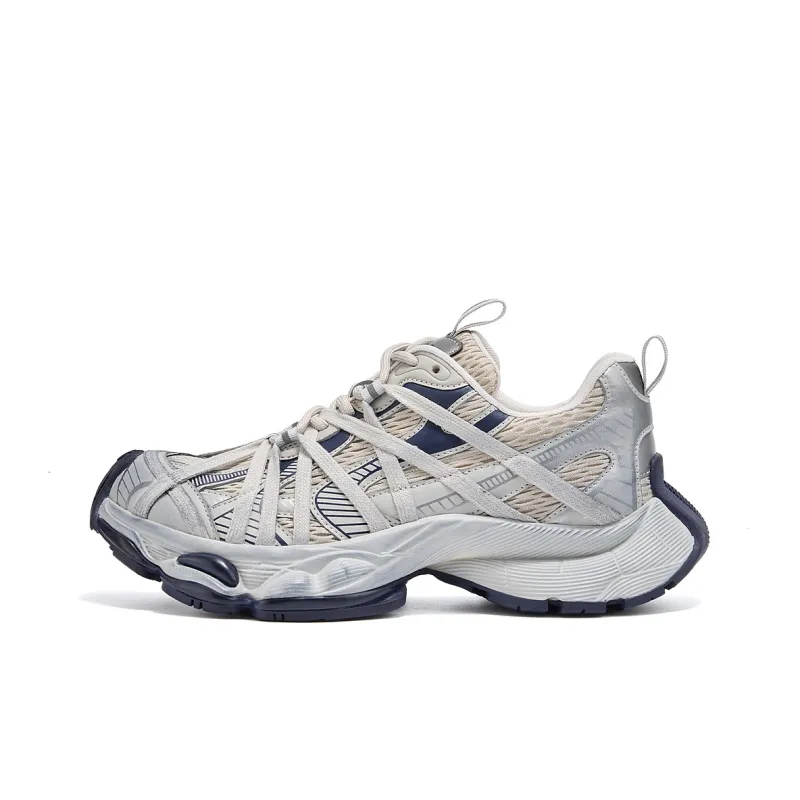 Hotwind Low Top Chunky Sneakers Unisex Black Gray-6