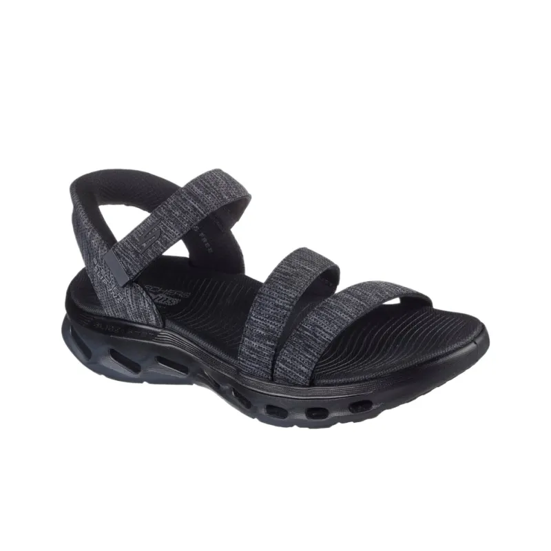 Skechers Slip ins One Strap Sandals Women's Black-3